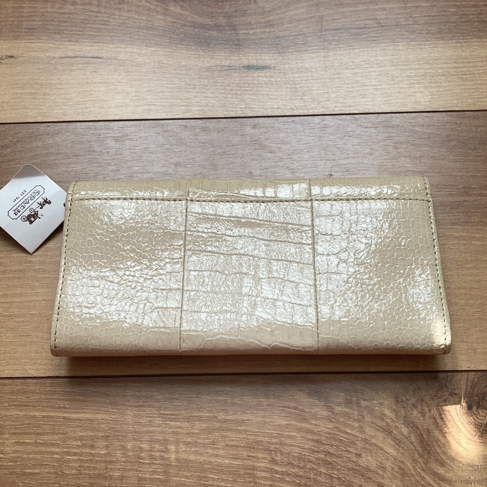 NWT Coach KRI Crocodile Slim Envelope Wallet. - Picture 2 of 7